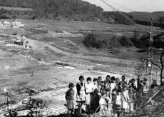 Schulklasse 1964, Baustelle Ulmtalsperre