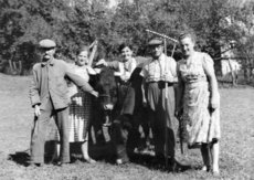 v. li.: Heinrich Germann, Lenche Germann, Edda Kurz, ?, Luise Petry