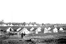 Zeltlager Lenste circa 1960