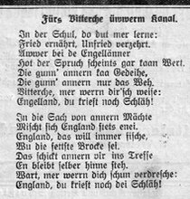 Zeitungsausschnitt der Wetzlarer Zeitung aus den Jahren 1914/15 zum Thema 1. Weltkrieg