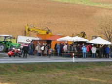 Feier zur Öffnung Umgehungsstraße Holzhausen L3282  am 13.12.2009 