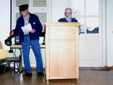 Heimatgeschichtlicher Abend am 18.04.2015 (v. li. Reinhold Droß, Joachim Kohl)