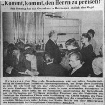 Artikel der Wetzlarer Neuen Zeitung "Kommt, kommt, den Herrn zu preisen!" 