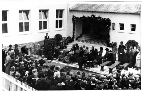 Festakt zur Schuleinweihung, Holzhausen 1951