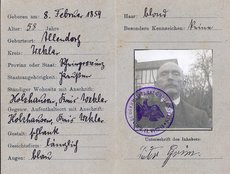 Ausweis 1912 Peter Grün (Vorfahre von Käthe Klimowicz)