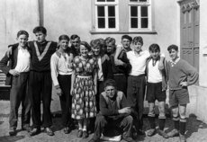Unten sitzend, H. Leidolf. v. li. W. Schmidt; W. Kurz; H. W. Zimmermann; H. Haubach; W. Lippert; M. Langer; G. Pfeiffer; H. Volkwein; H. Lippert_; H. Hopf