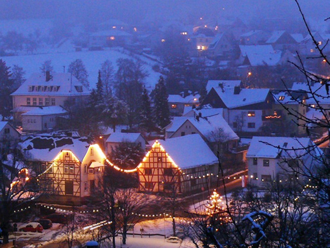 Adventsbeleuchtung auf der Kreuzgass'