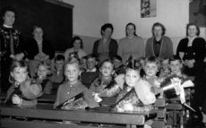 Schulklasse Ende der 1950er