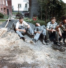 v. li.: Engelbert Droß, Walter Ratz, Erhardt Wagner