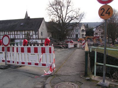 Foto Straßenbauarbeiten Katzenfurter Straße