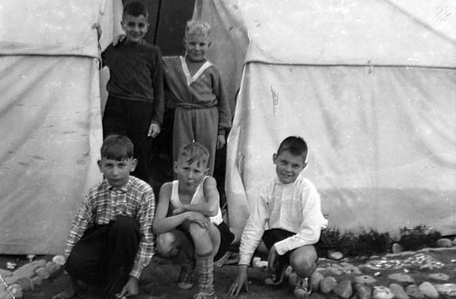 hinten Volker Germann, Ernst-Armin Jung, vorne: Engelbert Droß, Berthold Laurer, Meinhardt Rotter